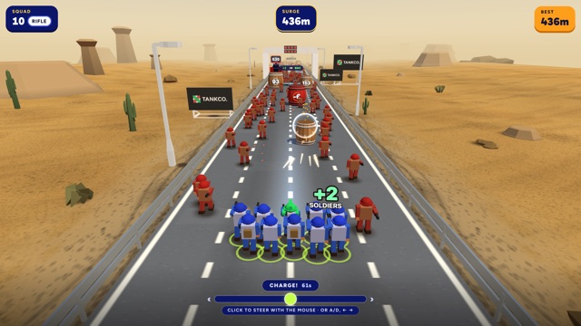 Battalion Rush gameplay in Qwiz Rush