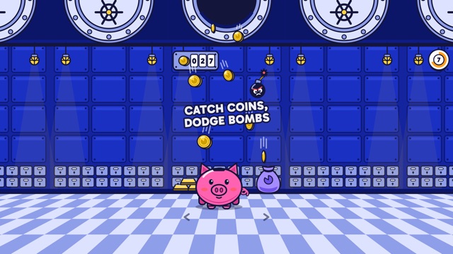 Coin Catch gameplay in Qwiz Rush