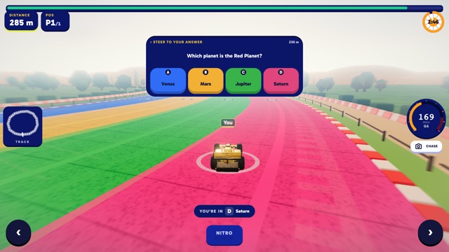 Grand Prix gameplay in Qwiz Rush
