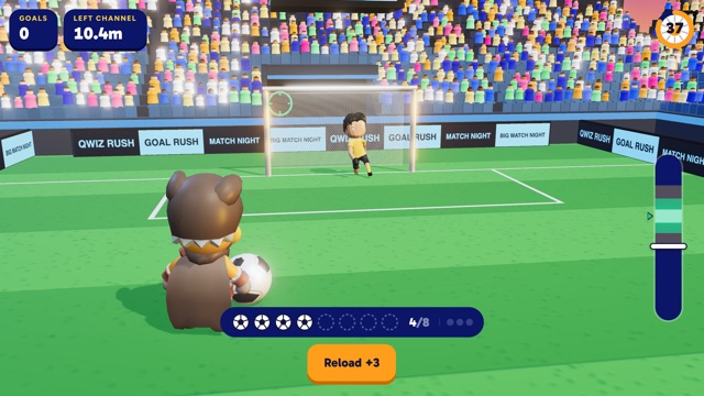 Penalty Shootout gameplay in Qwiz Rush