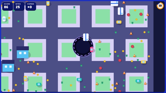 Hole mini-game in play on Qwiz Rush
