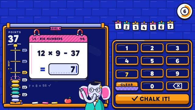 Quick Math gameplay in Qwiz Rush