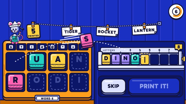 Word Scramble gameplay in Qwiz Rush