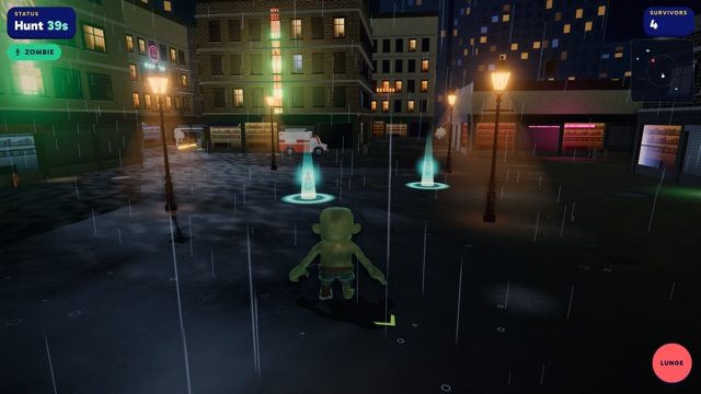 Zombie Rush gameplay in Qwiz Rush
